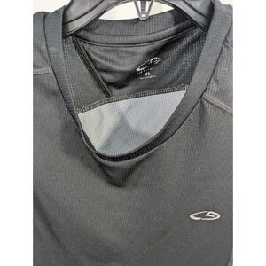 Champion C9 Mens XL Sleeveless Athletic Shirt Black Grey Mesh Training Tank Top